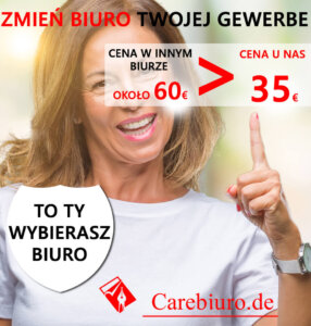 Gewerbe bez zameldowania w carebiuro.de